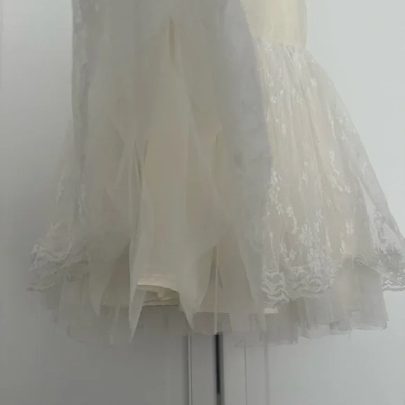 Elegant Cream Lace Dress - Picture 9 of 11